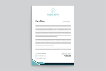Creative and professional letterhead template