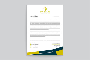 Clean corporate letterhead template