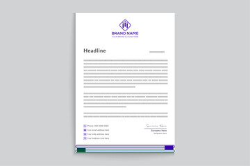 Professional letterhead mockup