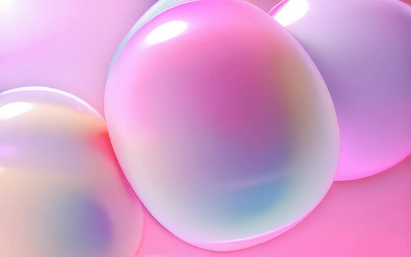 Abstract futuristic rainbow colorful chrome bubbles backdrop background, pink, purple, blue, violet, white, silver and white gradient, dynamic motion 3d color splash flow. Waves and lines in chr