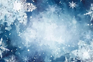 Foto op Plexiglas verträumte, weihnachtliche winterlandschaft  (Generative AI) © lichtblitze