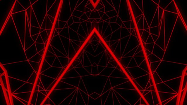 Anatomical red and white motion laser line effect on black motion background VJ Loop