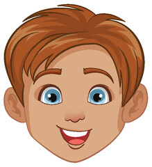 Fototapeta premium Asian Man Cartoon Illustration with Vector Aesthetics