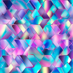 pattern background different bright colors and geometric shapes created with Generative Ai