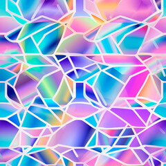 pattern background different bright colors and geometric shapes created with Generative Ai