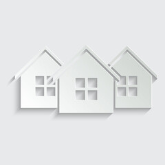 Home icon house icon vector 