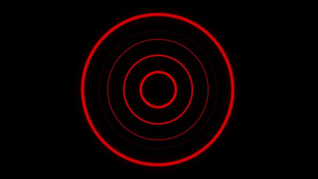 Red spheroid motion laser lines effect on black motion background VJ Loop
