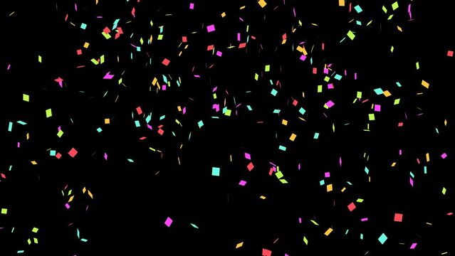 Confetti Party Popper Explosions with Alpha Channel 