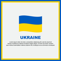Ukraine Flag Background Design Template. Ukraine Independence Day Banner Social Media Post. Ukraine Banner