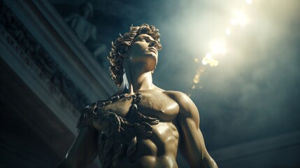Fototapeta na wymiar Apollo - The greek god of the sun.generative ai 