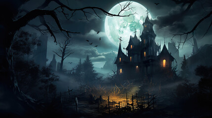 Scary Halloween Composition