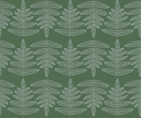 Seamless pattern with ferns