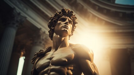 Apollo - The greek god of the sun.generative ai
 - obrazy, fototapety, plakaty