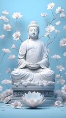Lotus of Enlightenment: Buddha's Serene Abode