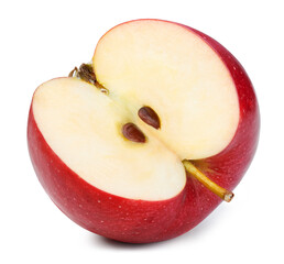 Red apples isolated on white