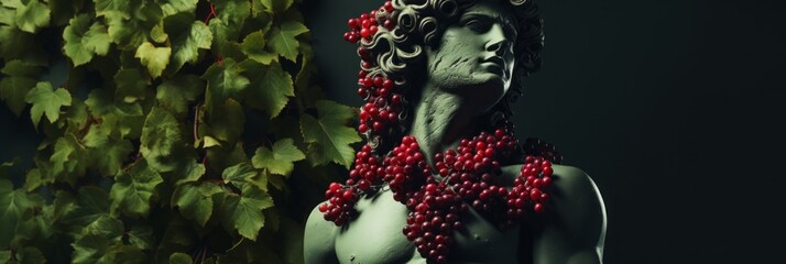 Dionysus - The greek god of wine.generative ai

