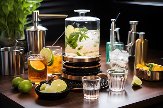 Cocktail Mixology Showcase. the art of cocktail mixology in a visually stunning way.