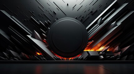 Obraz premium abstract modern luxury black background for modern wallpapers background