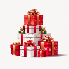 Merry Christmas ,Xmas,Christmas decoration,Christmas cute Santa on white isolated,snowman in winter secenery with copy space,