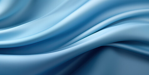 Obraz premium Smooth elegant blue silk or satin can use as background