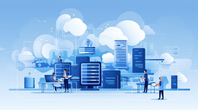 Modern IT Technology illustration