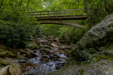 Fototapeta na wymiar Scenic hike in the Blue Ridge Mountains