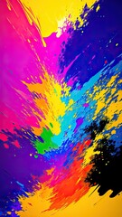 Abstract rainbow background with copy space for text, vector illustration.