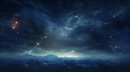 Fototapeta na wymiar starry night sky. Generative AI