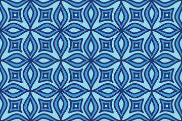 Fototapeta premium Seamless abstract geometric shape pattern