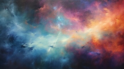 background with clouds. Generative AI