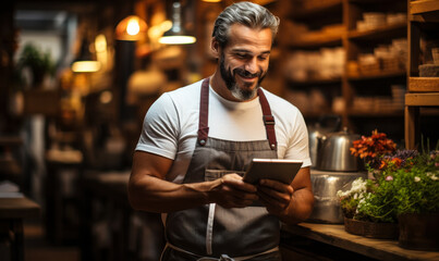 Digital Cooking: Chef Uses Tablet to Order Groceries for Kitchen