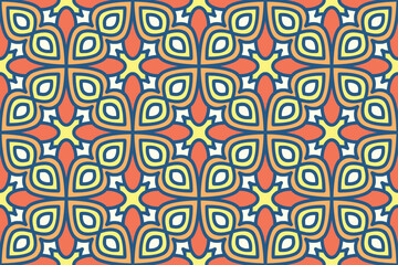 Seamless abstract geometric shape pattern