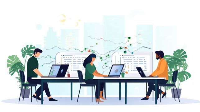 People sitting in front of the computer and write computer code