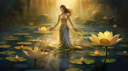 Ancient Hindu Goddess Lakshmi