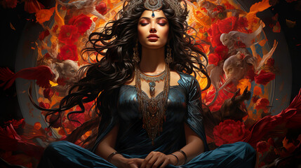 Ancient Hindu Goddess Lakshmi