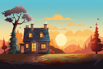 Art & Illustration, harmony of the colors created for the background image,Generate Aİ