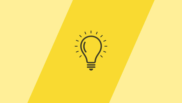 light bulb idea for templates or presentations