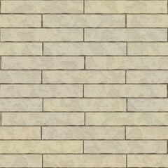 Seamless background of beige bricks. Seamless old sandstone brick wall background texture. Tileable antique vintage stone blocks or tiles surface pattern.