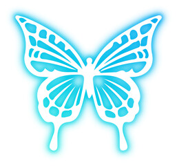 Obraz premium Set of Butterfly neon