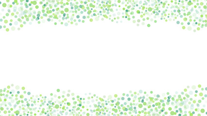 緑色のドット模様のフレームのベクター背景画像