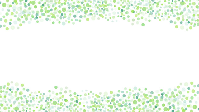 緑色のドット模様のフレームのベクター背景画像