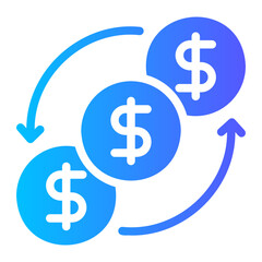 management gradient icon
