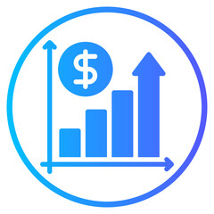 growth gradient icon