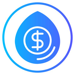 money drip gradient icon