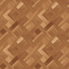 Floor wood parquet. Flooring wooden seamless pattern. Design laminate. Parquet rectangular tessellation. Floor tile parquetry plank. Hardwood tiles. Rectangles slabs brown wooden. texture background