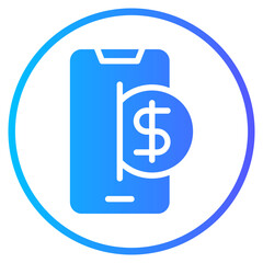 Obraz premium smartphone gradient icon