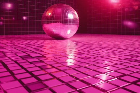 Pink Disco Party Texture Stock Photo, Picture and Royalty Free