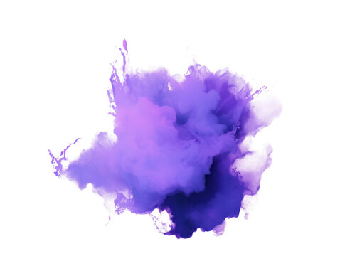 Purple Smoke PNG with Transparent Background