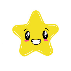 yellow star image with various expressions