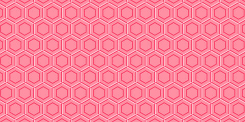 Honeycomb seamless pattern. Pink Hexagonal Geometric Wallpaper